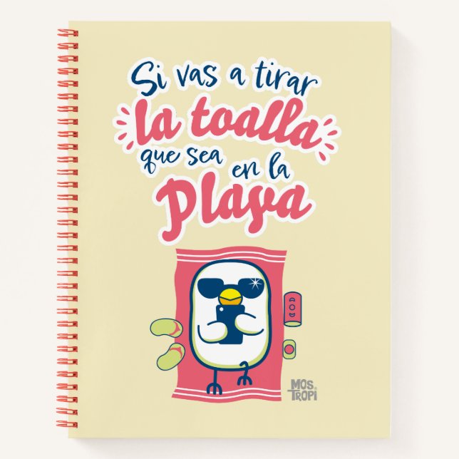 Cuaderno de espiral│Si vas a tirar la toalla (Anverso)