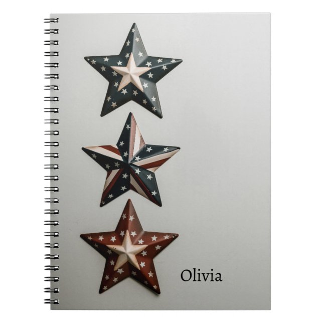 Cuaderno de Estrella Patriótica Rusa - Diseño Amer (Frente)