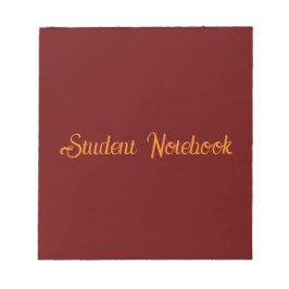 Cuaderno de estudiante de fondo rojo oscuro 40 pág
