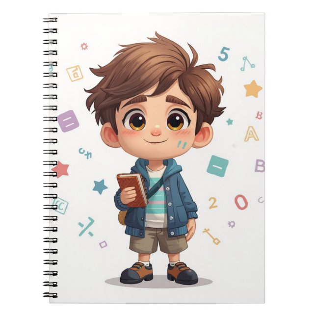 Cuaderno de estudiante lindo – Regalo de vuelta a  (Frente)