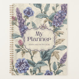 Cuaderno de estudiante planificador floral de lava