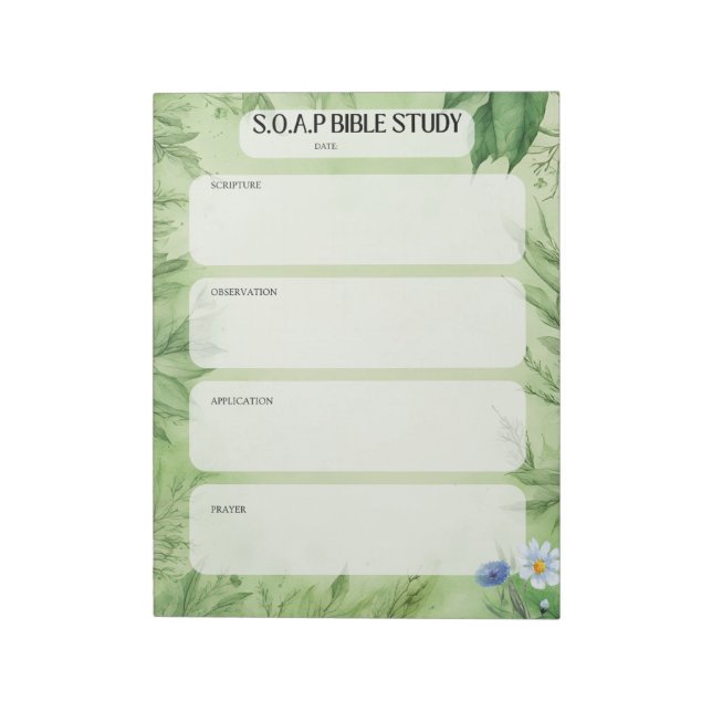 Cuaderno de estudio bíblico SOAP (Lado Izquierdo)