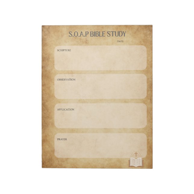 Cuaderno de estudio bíblico SOAP (Lado Izquierdo)