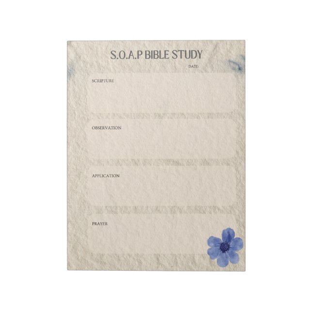 Cuaderno de estudio bíblico SOAP (Lado Izquierdo)