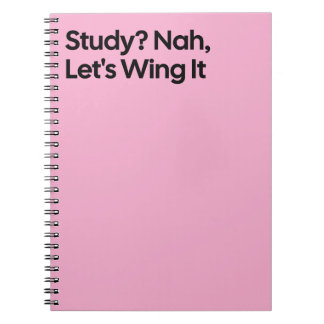 Cuaderno de estudio divertido Wing It