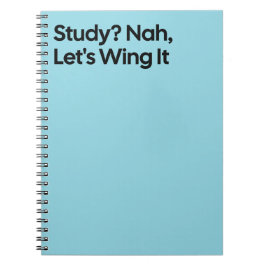Cuaderno de estudio divertido Wing It
