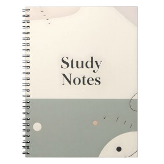 Cuaderno de estudio para estudiantes Minimalista N