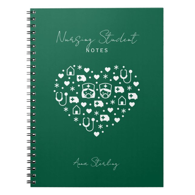 Cuaderno de estudio personalizado para estudiantes (Frente)
