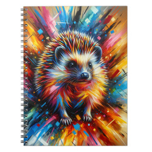 Cuaderno de explosión de erizo de neón