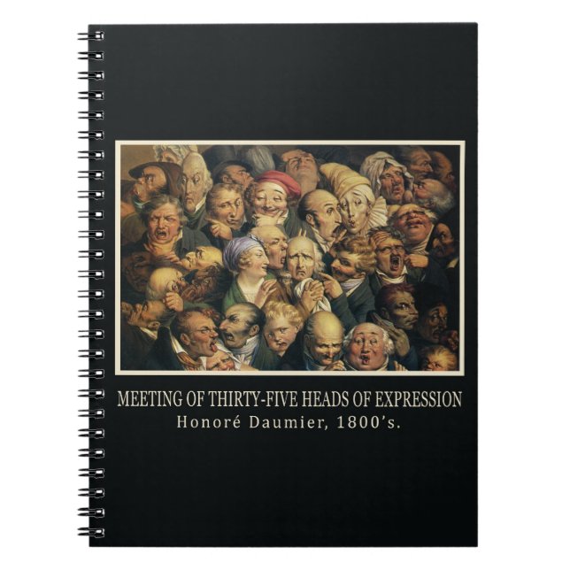 Cuaderno de expresiones de Daumier (Frente)