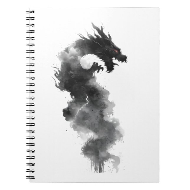 Cuaderno de Fantasía del Dragón de Humo de Tinta N (Frente)