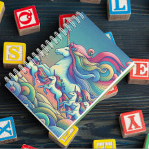 Cuaderno de fantasía del unicornio de arcoíris gig