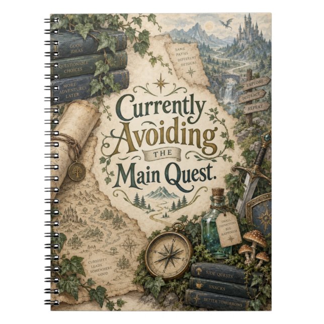 Cuaderno de Fantasía Evitando Actualmente la Misió (Frente)
