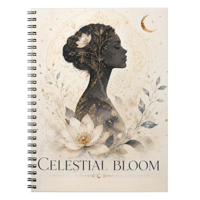 Cuaderno de Fantasía Floral Celestial Bloom (Frente)