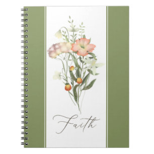 Cuaderno de fe de flores silvestres