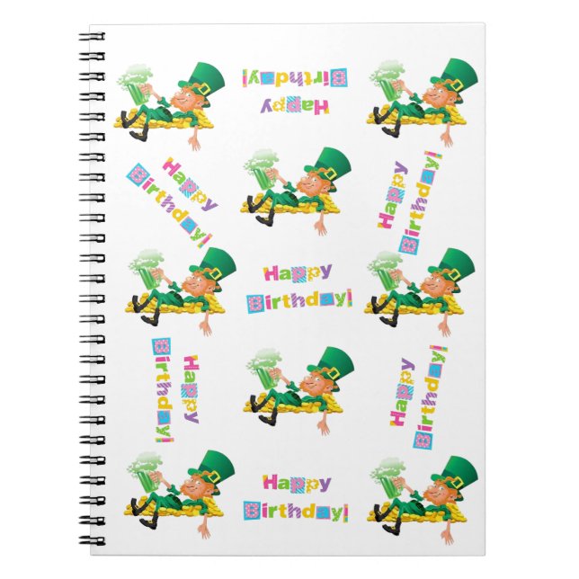 Cuaderno de Feliz Cumpleaños del Día de San Patric (Frente)