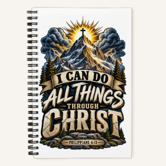 Cuaderno de FILIPENSES 4:13 Todas las cosas a trav