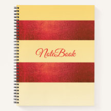 Cuaderno de firma de color amarillo pastel rojo do
