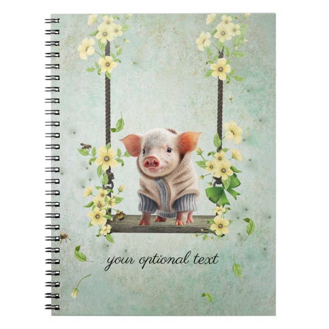 Cuaderno de Flor de Enredadera de Lechón (Frente)