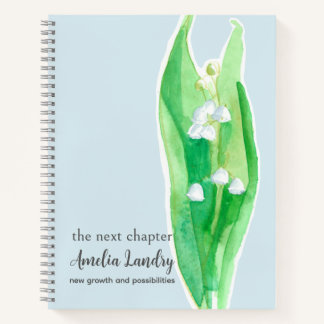 Cuaderno de flores de cumpleaños de mayo Lirio del