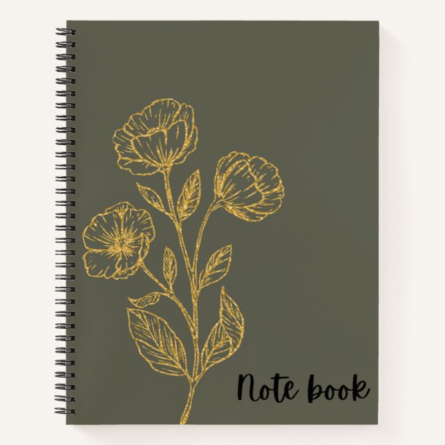 Cuaderno de Flores Doradas (Anverso)