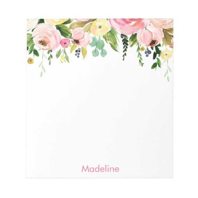 Cuaderno de flores en acuarela (Frente)