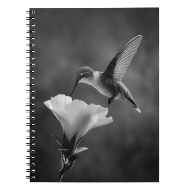 Cuaderno de flores para beber Hummingbird (Frente)
