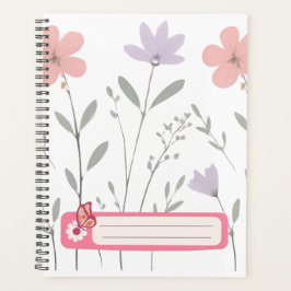 Cuaderno de flores Pastel Bloom para chicas adoles