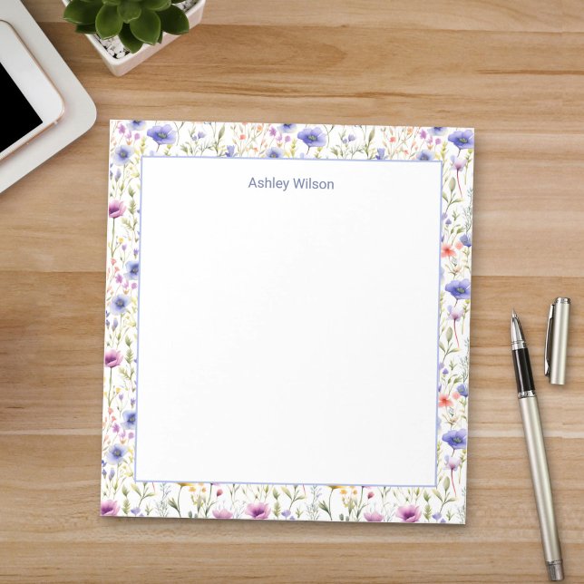 Cuaderno de flores silvestres con acuarelas de col (Subido por el creador)