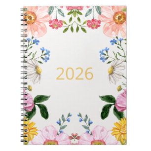 Cuaderno de flores silvestres de 2026