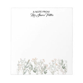 Cuaderno de flores silvestres del bosque