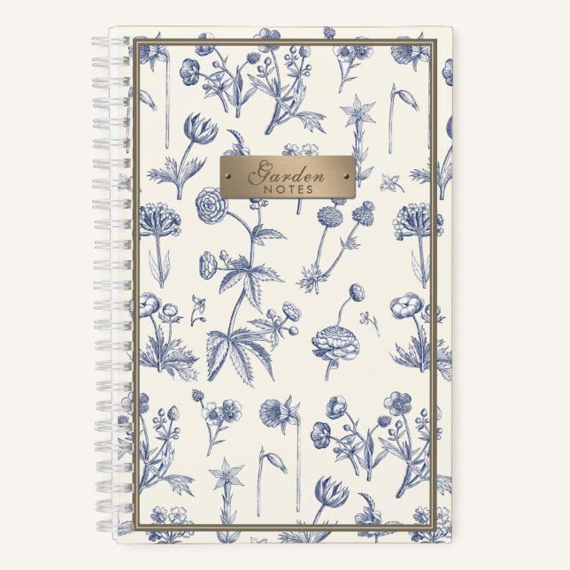 Cuaderno de Flores Silvestres Pequeña Abeja Garden (Anverso)