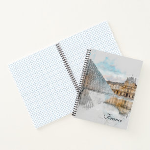 Cuaderno de fondo acuático - Viaje artístico de Pa