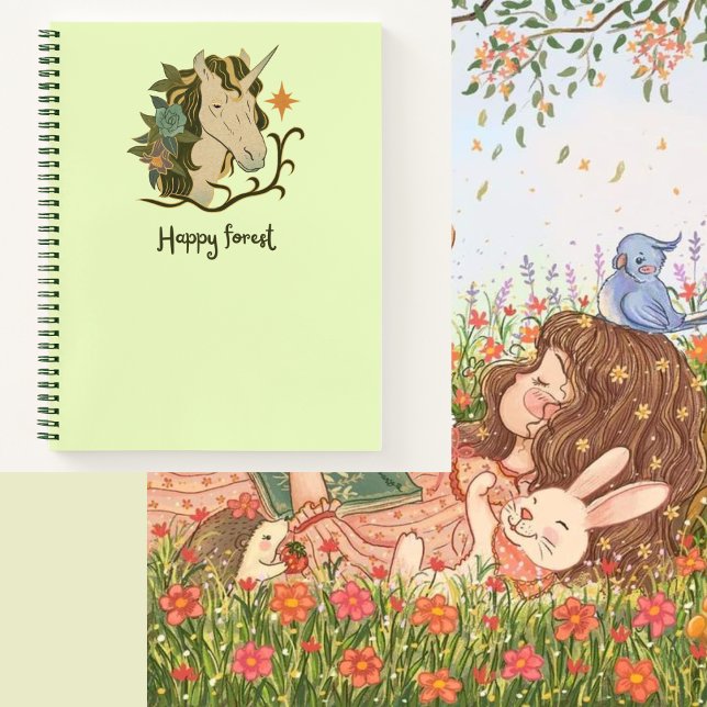 Cuaderno 🧡 🌲 de 🌻 forestal feliz (Subido por el creador)