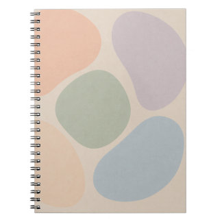 Cuaderno de formas abstractas Pastel - Boho Minima