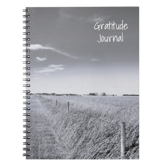Cuaderno de foto espiral de campo de pintura gris (Frente)