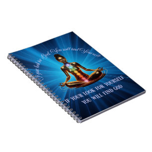 Cuaderno de fotografía espiral/mujer de meditación