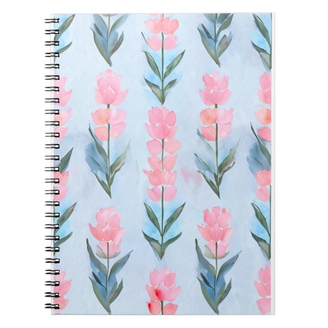 Cuaderno de fotografía floral de tulipanes (Frente)