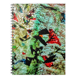 Cuaderno de Fotos abstracto de espiral con purpuri