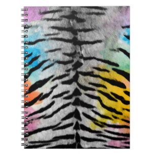 Cuaderno de fotos con estampado de piel de tigre d