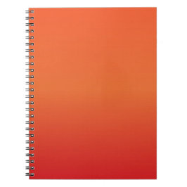 Cuaderno de fotos con gradiente de puesta de sol