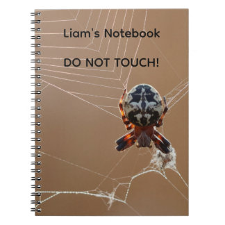 Cuaderno de Fotos de Araña Personalizado - Nombre