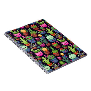 Cuaderno de fotos de cactus kawaii