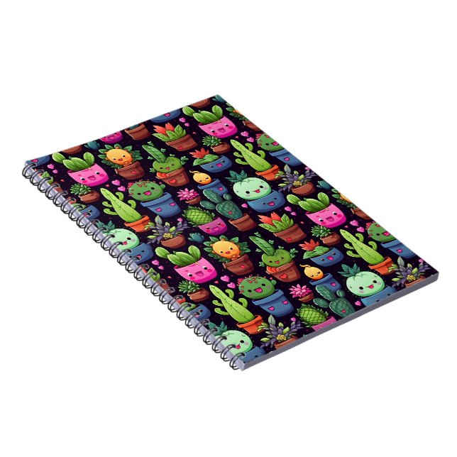 Cuaderno de fotos de cactus kawaii (Lado Derecho)
