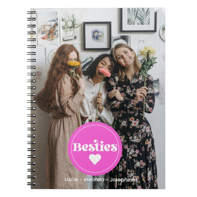 Cuaderno de fotos de cumpleaños para mejores amiga (Frente)