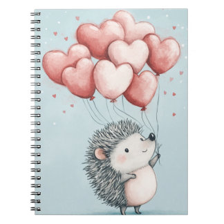 Cuaderno de Fotos de Erizo Adorable con Corazón en