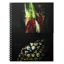 Cuaderno de fotos de espiral abstracta oscura, Sim