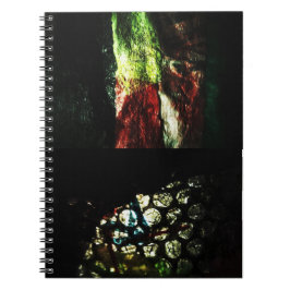 Cuaderno de fotos de espiral abstracta oscura, Sim