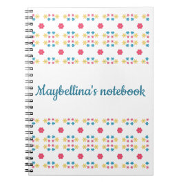 cuaderno de fotos de espiral floral personalizado