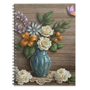 Cuaderno de Fotos de Floral en Espiral 3D
